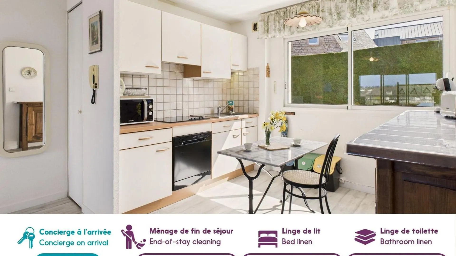 Daire Appartement Pour 6, Vue Mer, Centre-Ville Erquy